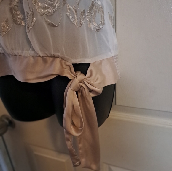 White house black market Beautiful embroidered tank top size XXS - Picture 3 of 5